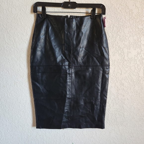 INC International Concepts Dresses & Skirts - NWOT Faux Leather Pencil Wiggle Skirt Vegan Size 2P